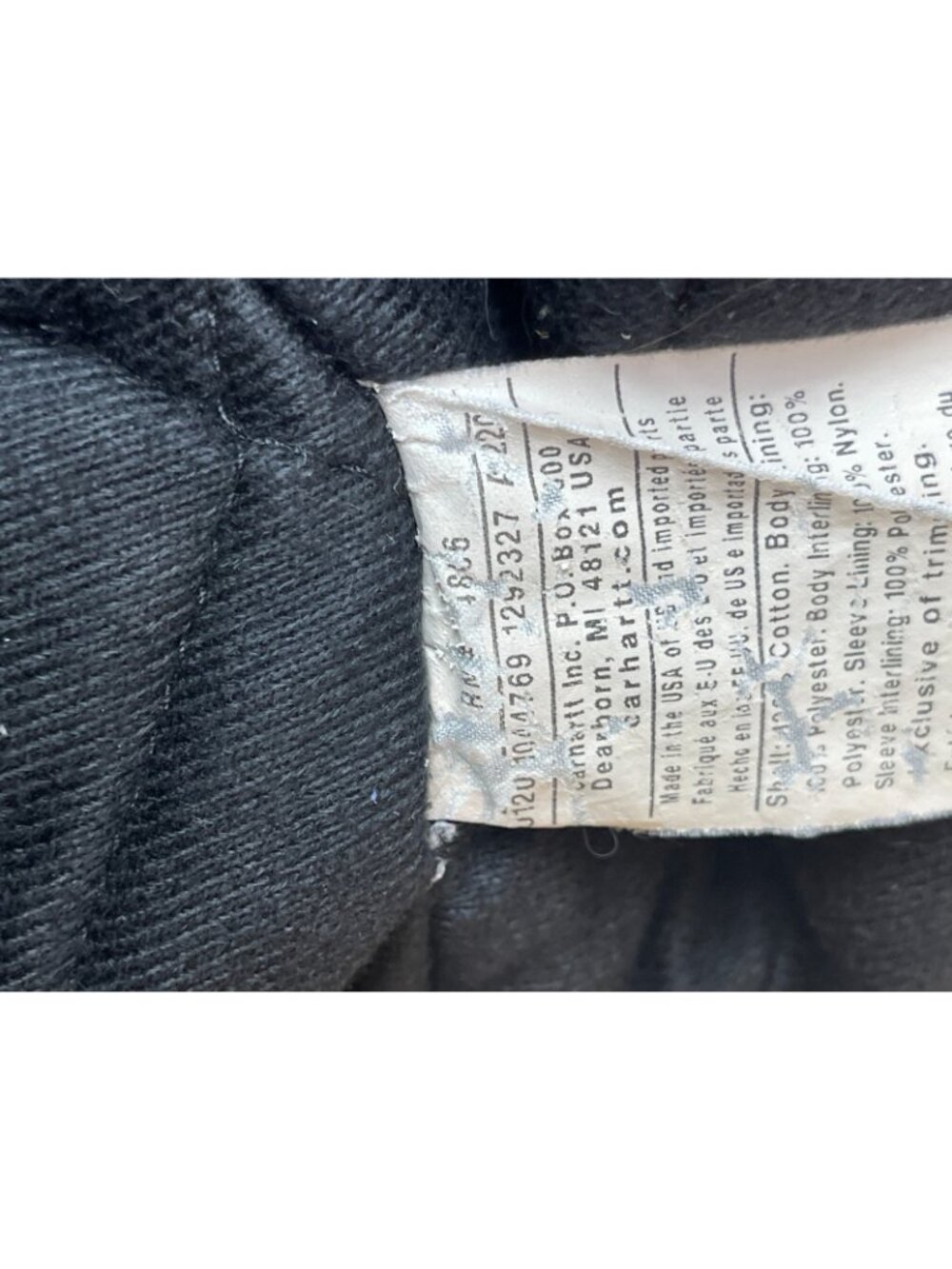 Carhartt J140 Black Duck Active Jacket USA Made Quilt Lined 4XL - Picture 7 of 16